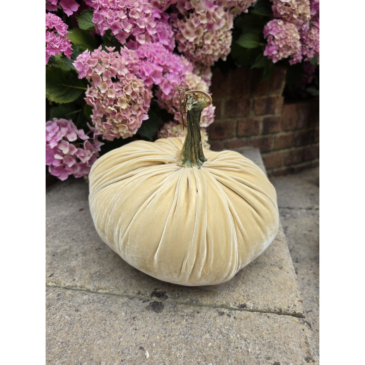 White LARGE Silk Velvet Pumpkin Rustic Farmhouse Wedding Thanksgiving Gift Idea Home Modern Handmade Decor Decoration