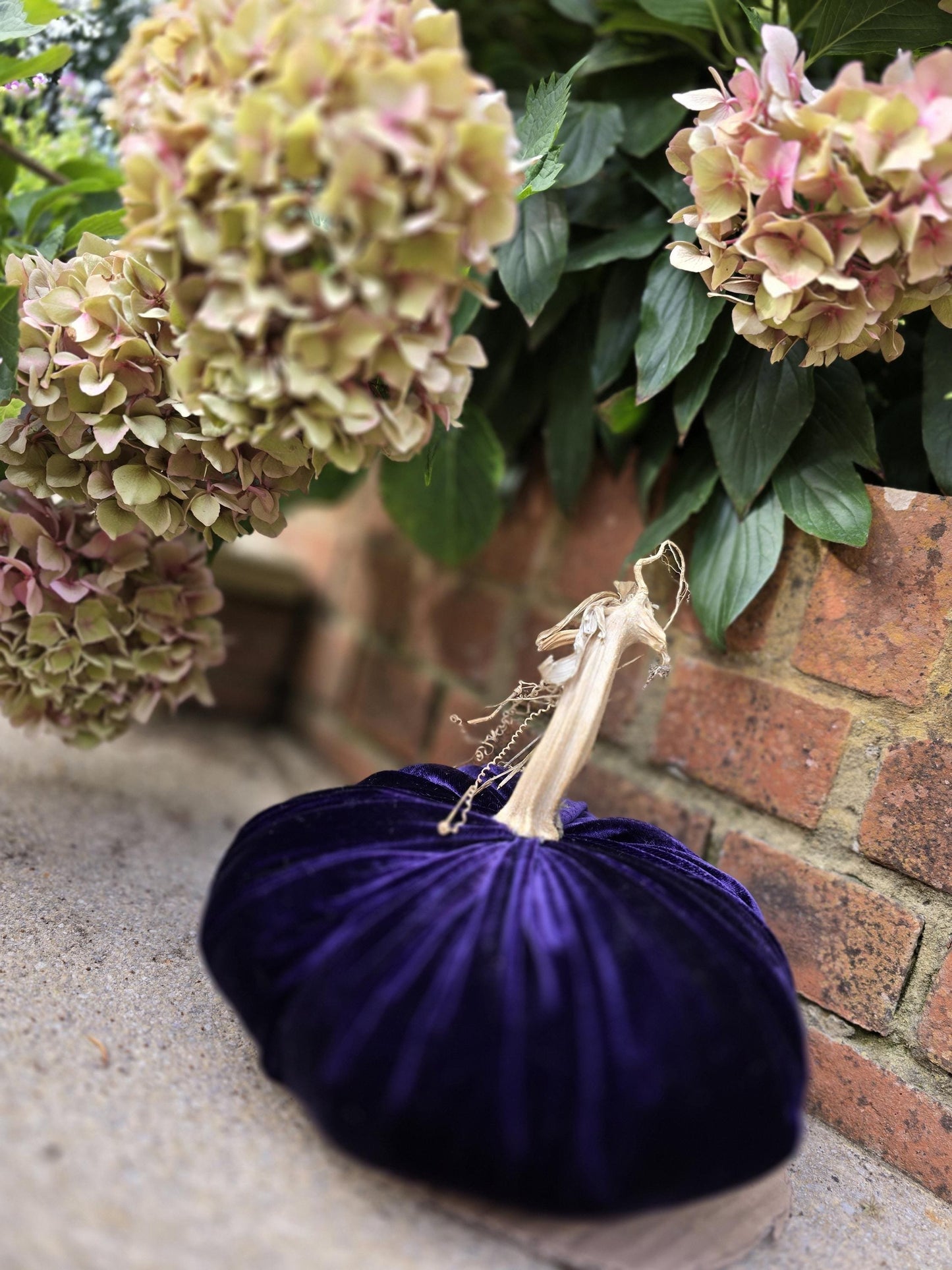 Royal Purple Silk Velvet X-LARGE Pumpkin Anniversary Gift, Handmade Velvet Pumpkin, Luxury Wedding Anniversary Present, Keepsake Home Decor