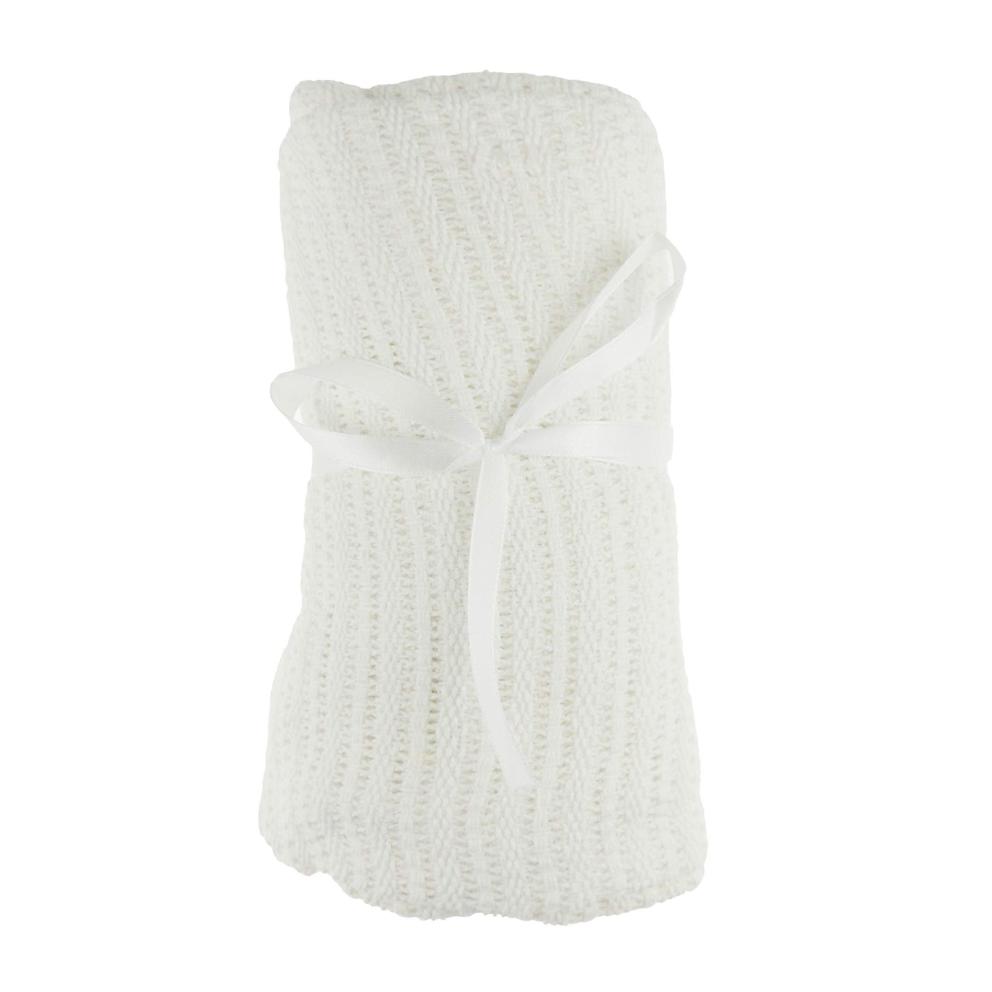 Glamour Girlz Baby Girls Boys Newborn Essentials Gifts Kids Infants Soft Lightweight Fleece Soft Cotton Plush Blanket Wrap Swaddle Crib, Cot Bed, Pram, Car Seat, Moses Basket White