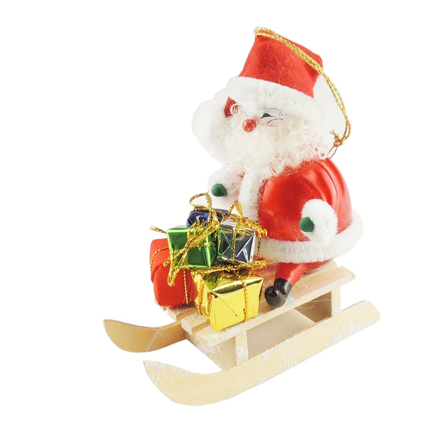 Stunning Italian Luxury Hand Blown Glass Traditional Keepsake Decoration Decorative Christmas Tree Ornament Bauble Winter Novelty Stuff Garland Present Figurine Santa Snowman Sleigh Present