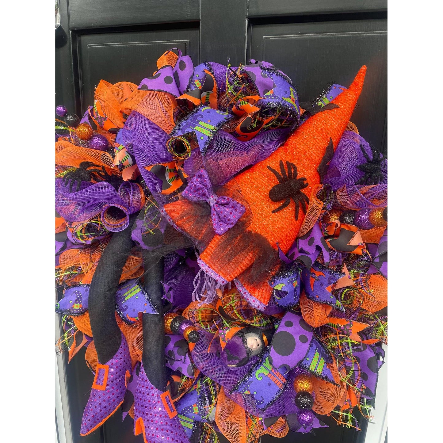Halloween Wreath, Halloween Door Wreath, Halloween Front Door Wreath, Halloween, Halloween Decor, Halloween Door Wreaths, Halloween Wreaths