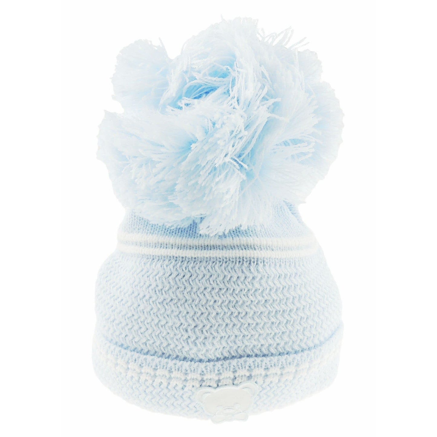 Cute Baby Girls Boys Infants Babies Kids Children Warm Winter Cold Weather Chunky Knitted Woolly Headwear Beanie Cap Hat Shower Gift Pom Pom Bobble Teddy Bear Heart Newborn to 0 3 6 Months