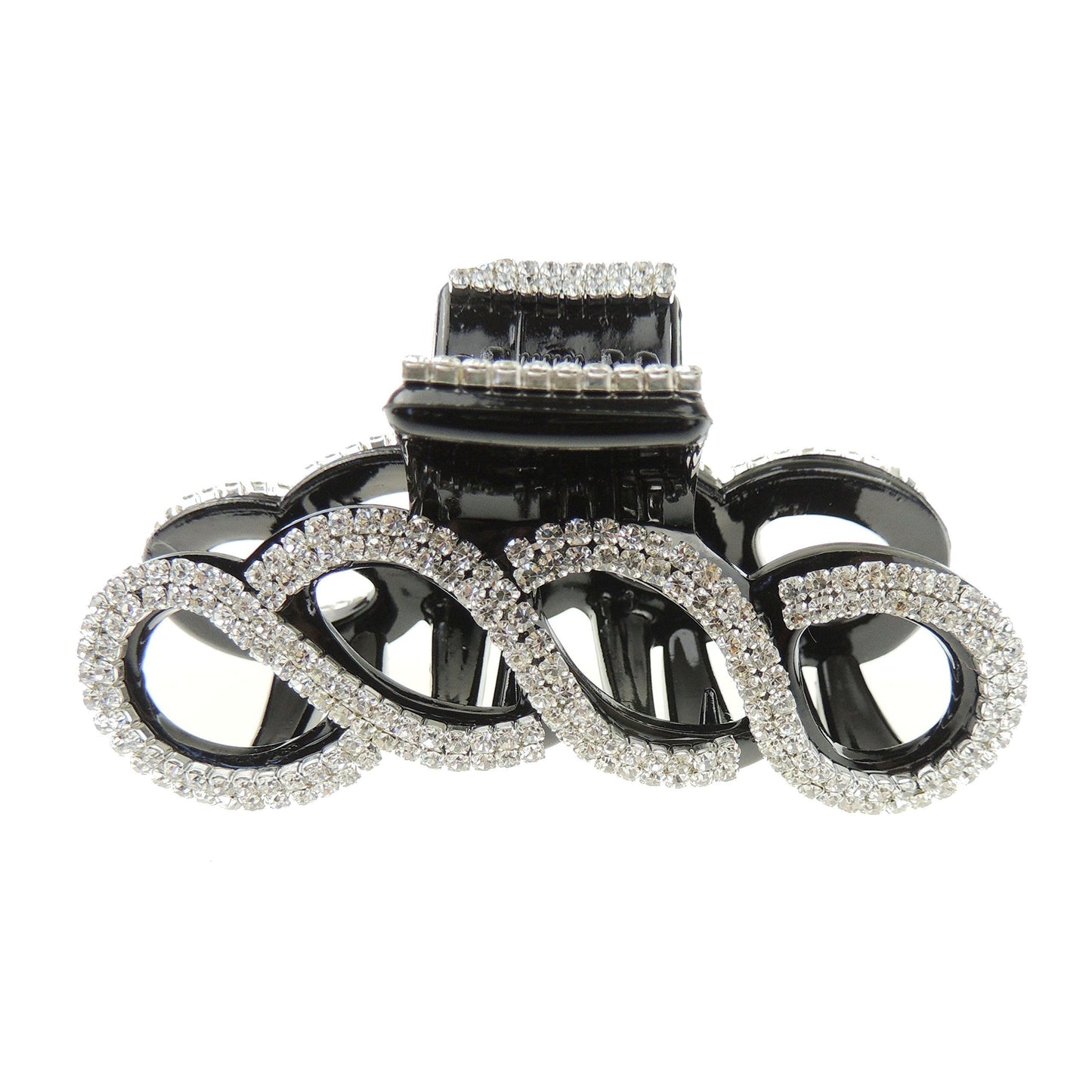 Extra Sparkly Diamante Crystal Evening Ladies 8cm Hair Claw Clamp Waves