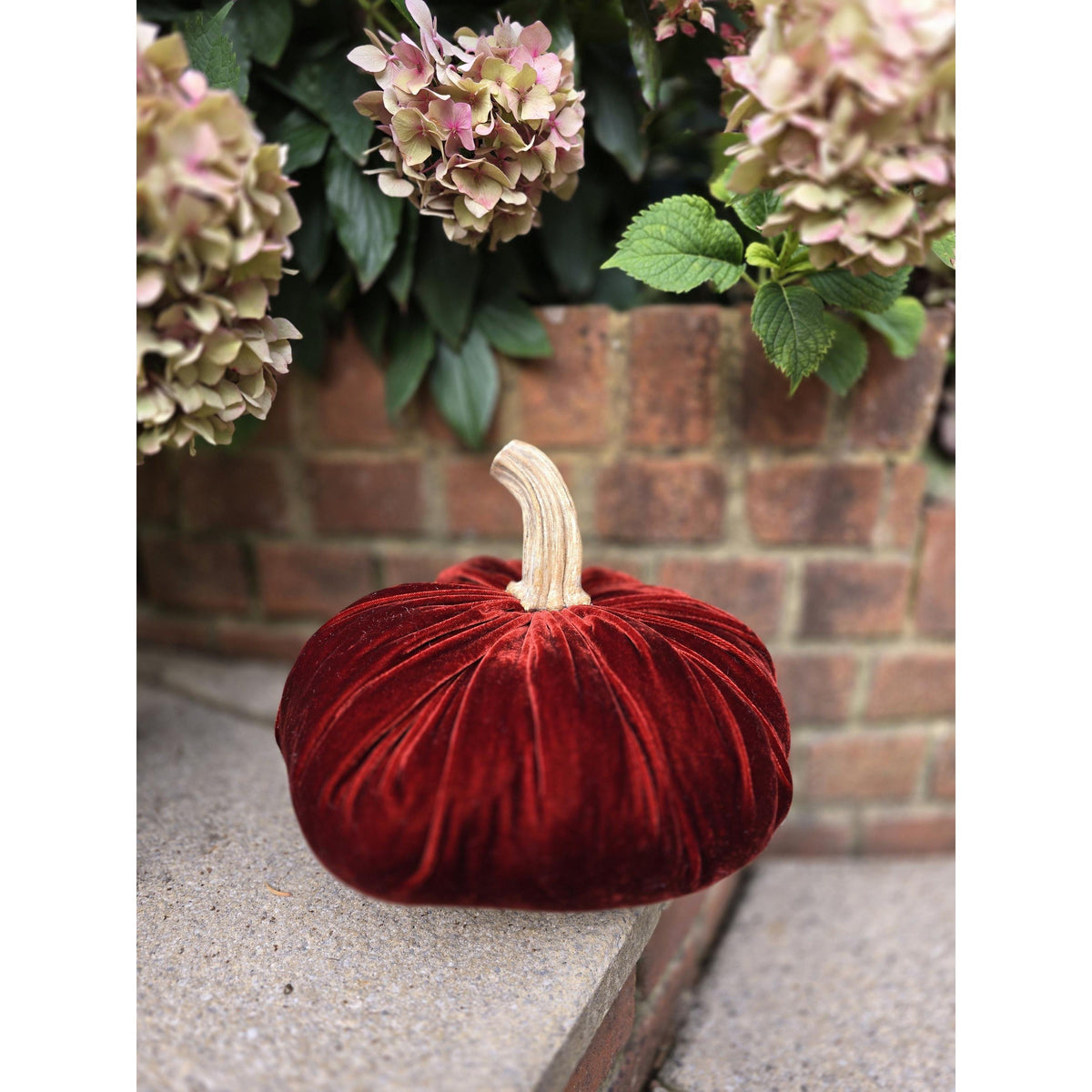 Royal Blue Luxury Silk Velvet LARGE Pumpkins Real Stem Harvest Autumn Handmade Home Decor Thanksgiving Table Decoration Centerpiece Ornament