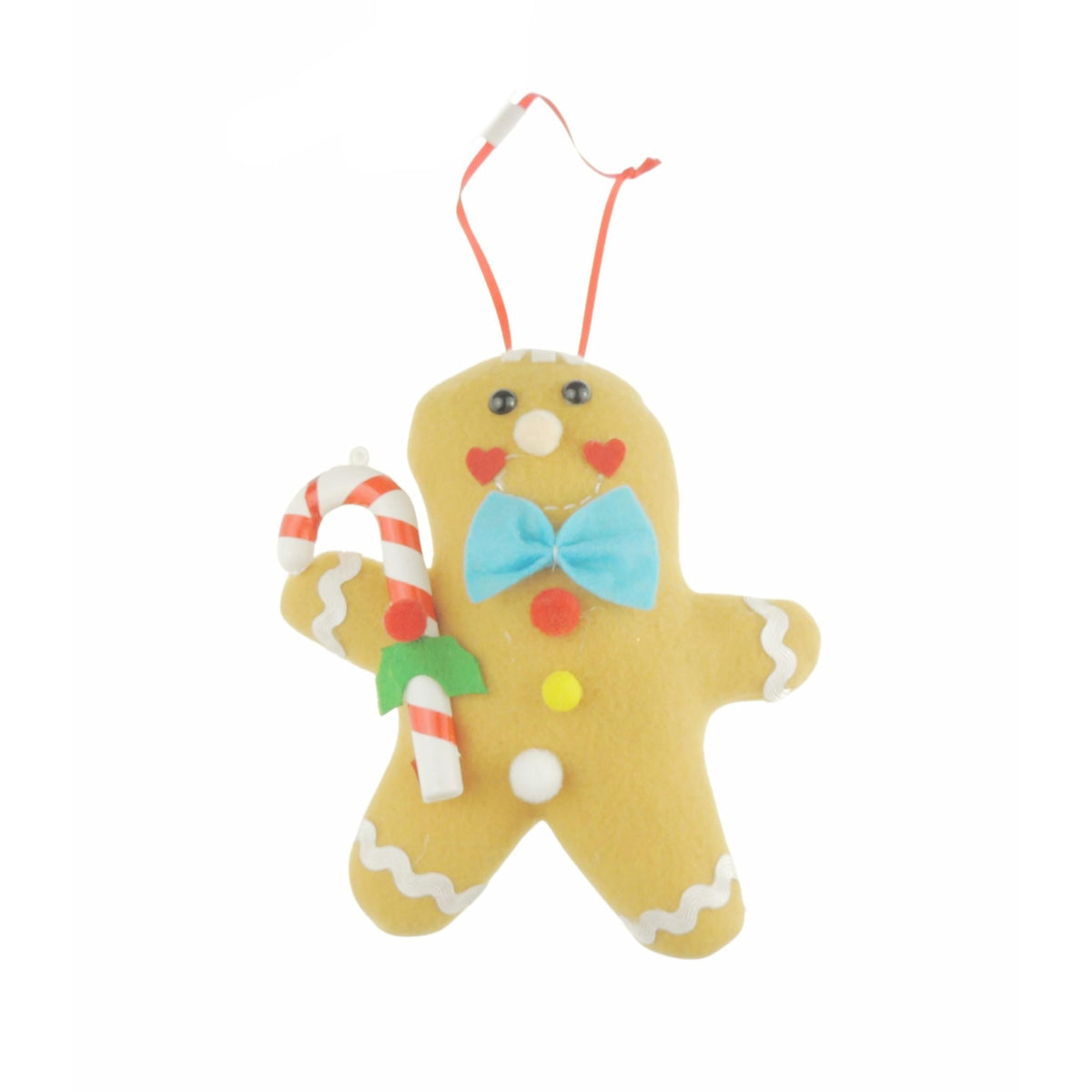 High End Quality Felt Christmas Hanging Tree Decoration Christmas Tree Decoration Hanging Ornament Bauble Traditional Holiday Decor Gift Xmas Trendy Candy Cane Mrs Mr Gingerbread