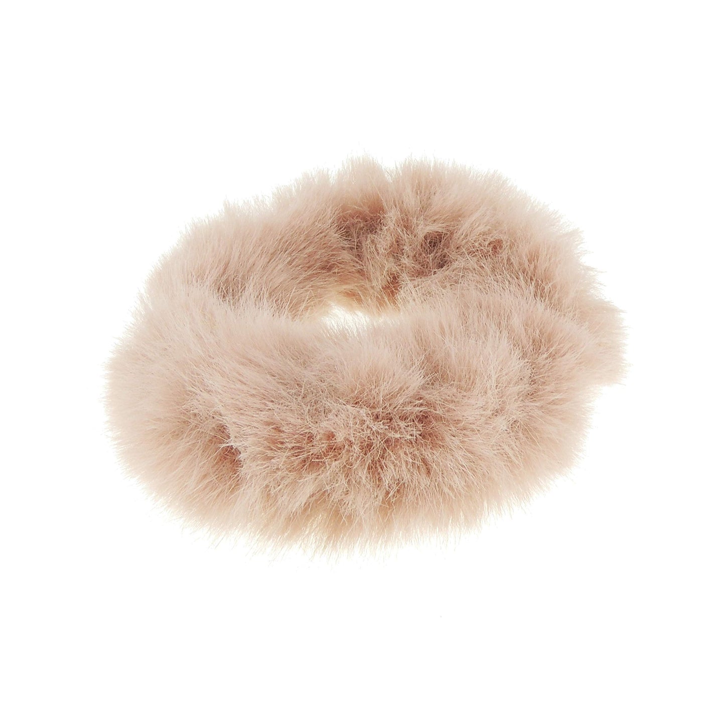 Cute Womens Girls Soft Plush Faux Fur Fabric Winter Sleep Christmas Birthday Wedding Bridesmaid Party Ponio Tie Elastic Accessories Bobbles Ponytail Holder Band Hair Scrunchie
