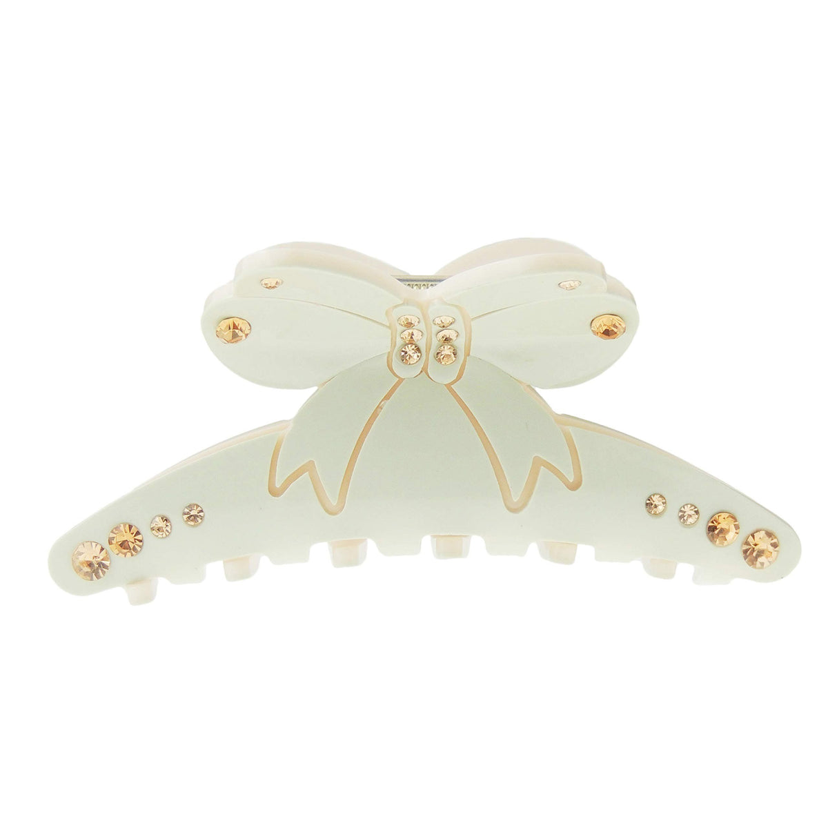 Womens Girls Crystal Rhinestone Luxury Diamante Bulldog Wave Jaw Clip Octopus Clamp Grip Bridal Wedding Party Birthday Christmas Summer Styling Short Long Hair Bow