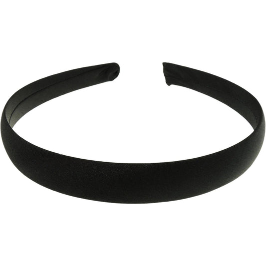 GIRLS School Uniform Birthday Party Wedding Dance Recital Play Flower Girl Special Occasion Hair Accessories Plain Satin 2cm Short Long Hair Headband Alice Band Hairband (Navy, 2cm)