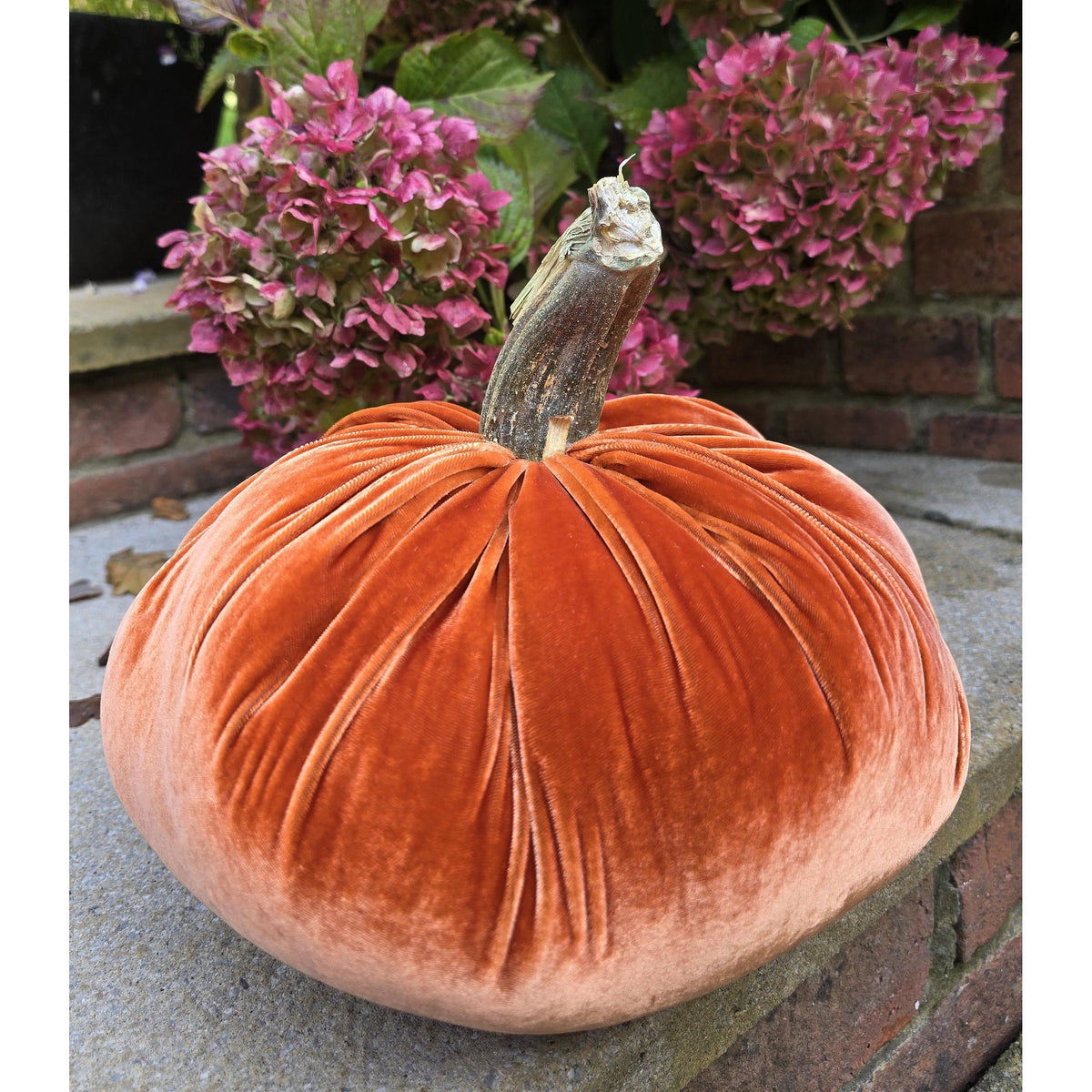 LARGE Silk Velvet Pumpkin, Rustic Farmhouse Decor, Wedding Centerpiece,Thanksgiving Table,Hostess Gift Idea Autumn Fall Dark Brown Chocolate