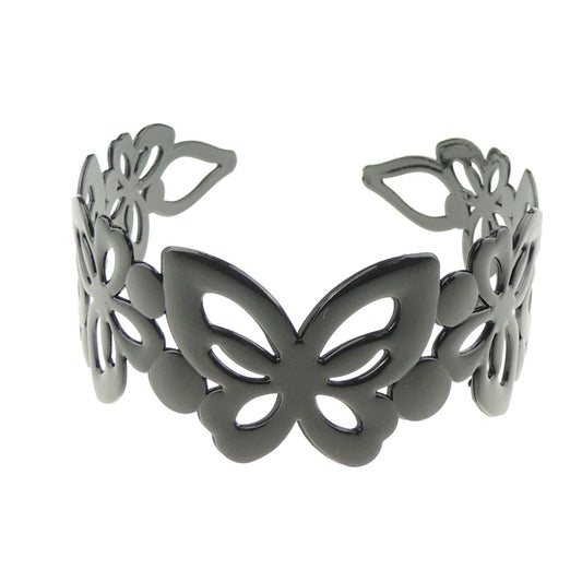 SMALL HEAD Ladies Girls Wide Stencil Cut Wide Headband Alice Band Butterfly