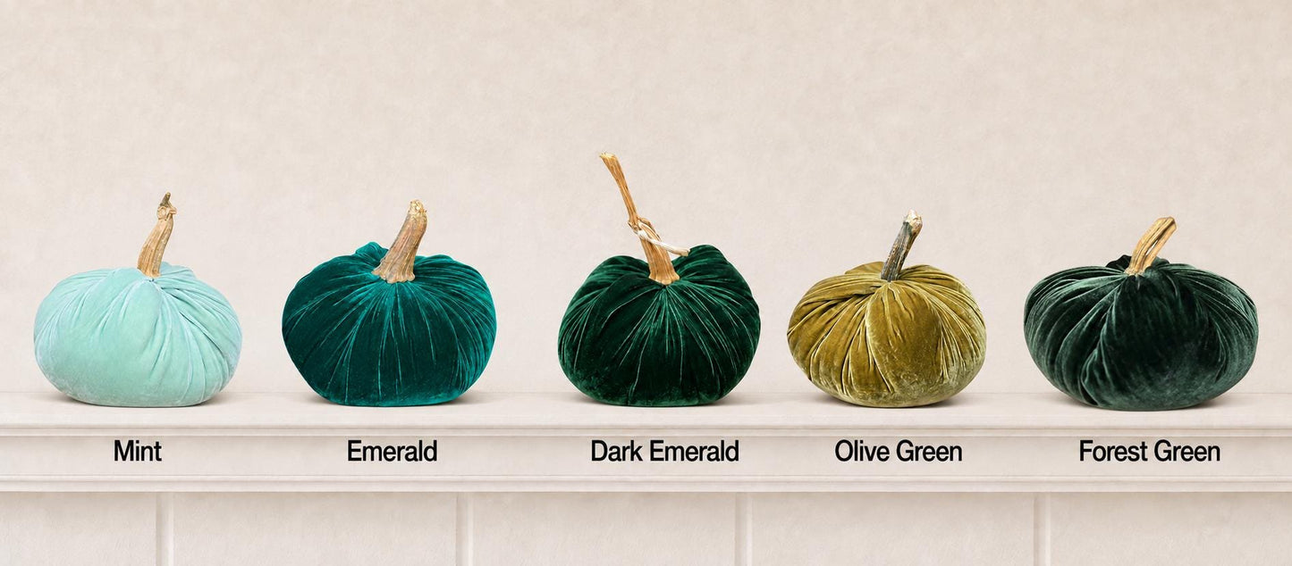 Set of 3 MINI Royal Purple Eggplant Dark Silk Velvet Pumpkins, Luxe Autumn Table Decor, Fall Wedding, Thanksgiving, Best Selling Item