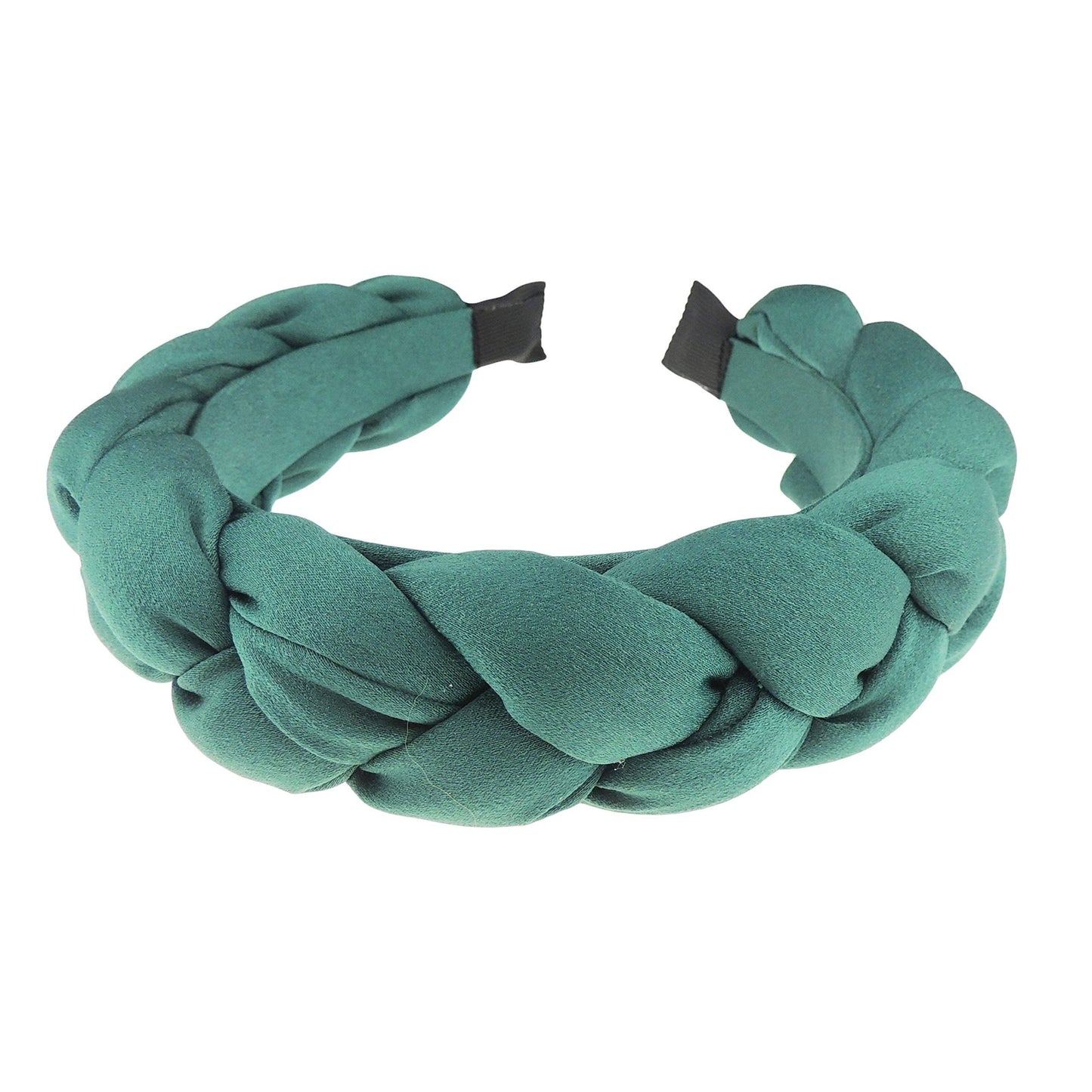 Womens Luxury Occasion Wedding Bridal Party Birthday Christmas Evening Wide Thick XL Plaited Braided Twist Turban Padded Satin Chiffon Hair Hairband Accessories Headband Alice Band
