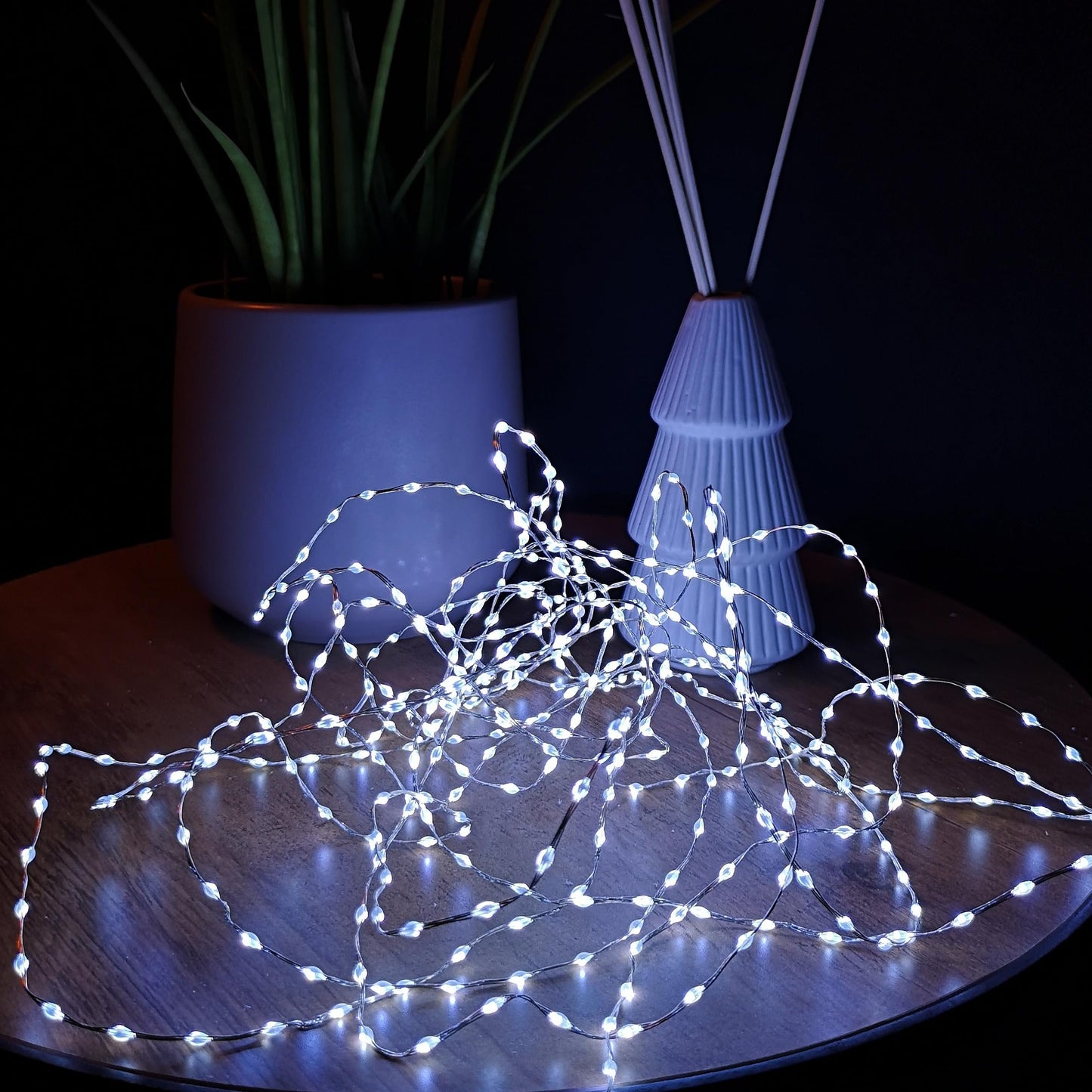 Premier 12.8m Compact MicroBrights Christmas Lights with 800 LEDs in White