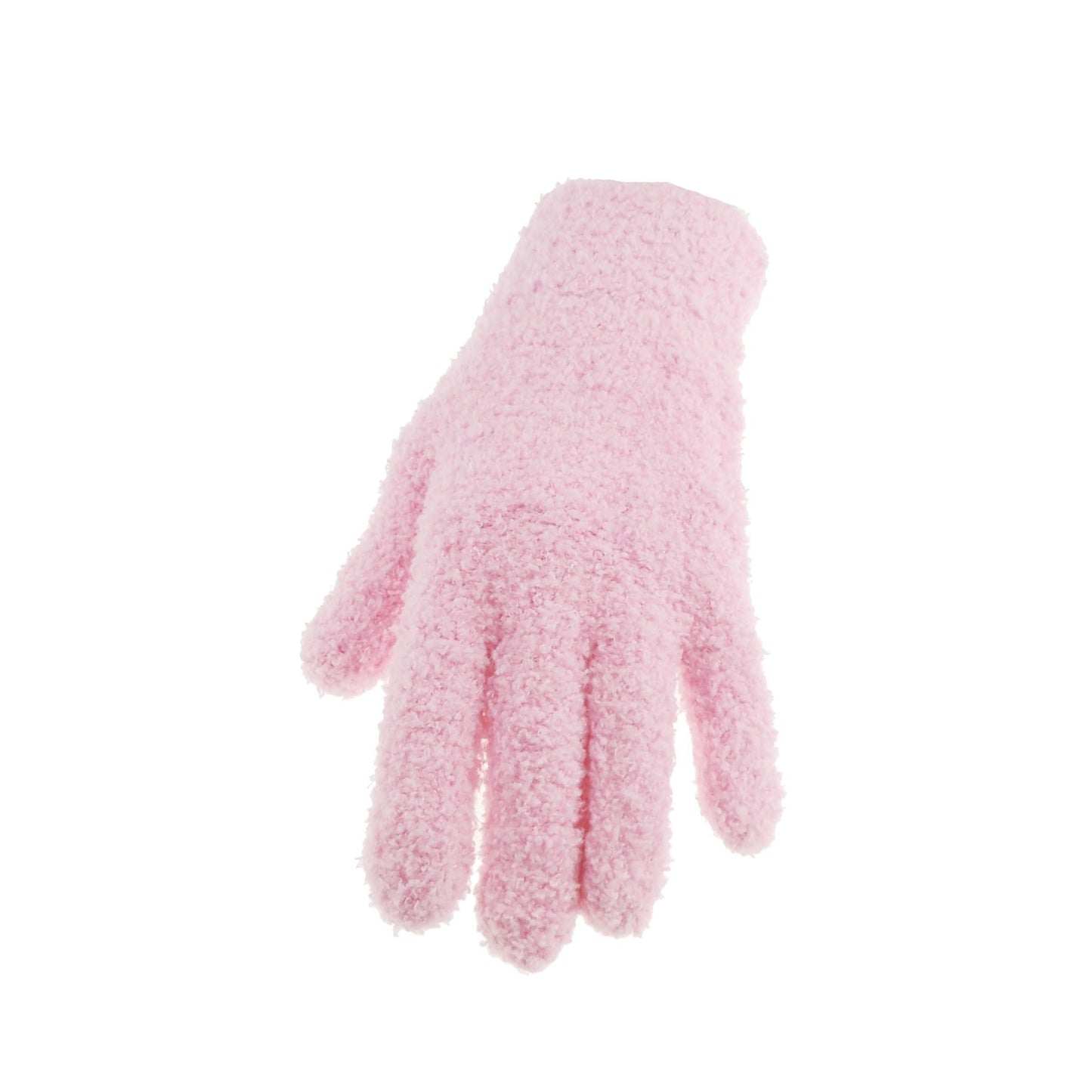 Feather Soft Ladies Womens Girls Thick Knitted Chenille Thermal Fleece Cold Weather Christmas Birthday Gift Winter Ski Outdoor Hand Warmers Touch Screen Mitts Mittens Gloves (Baby Pink)