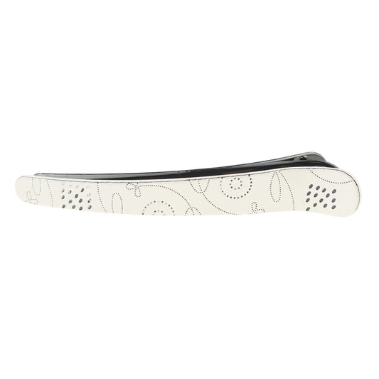 Ladies Girls Long Swirly Ditsy Printed Hair Alligator Beak Hair Clip