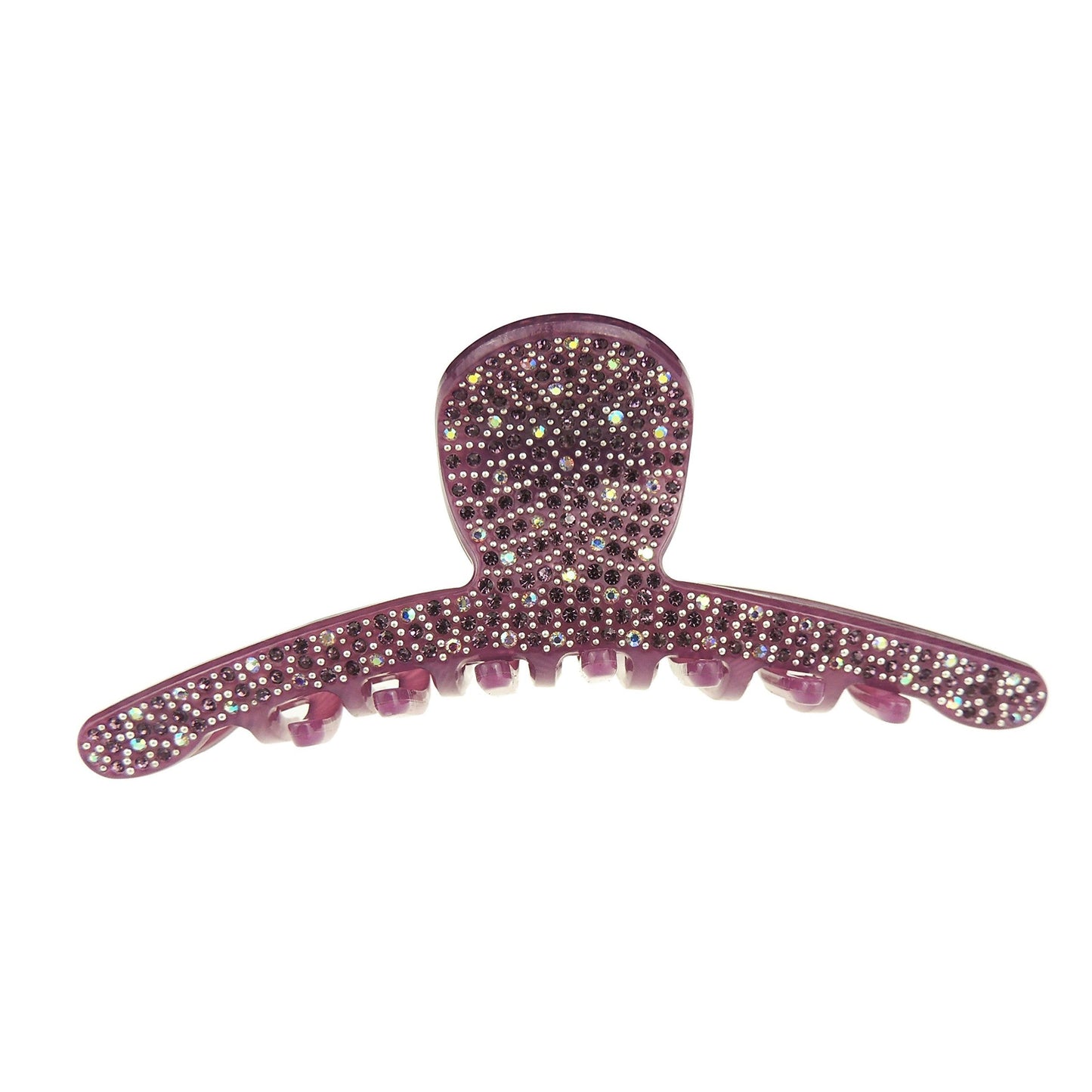 Extra Sparkly Women Girls Crystal Diamante Rhinestone Gems Bridal Wedding Evening Party Styling Thick Long Hair Accessories Butterfly Claw Jaw Clip Octopus Clamp Long 12cm Bow