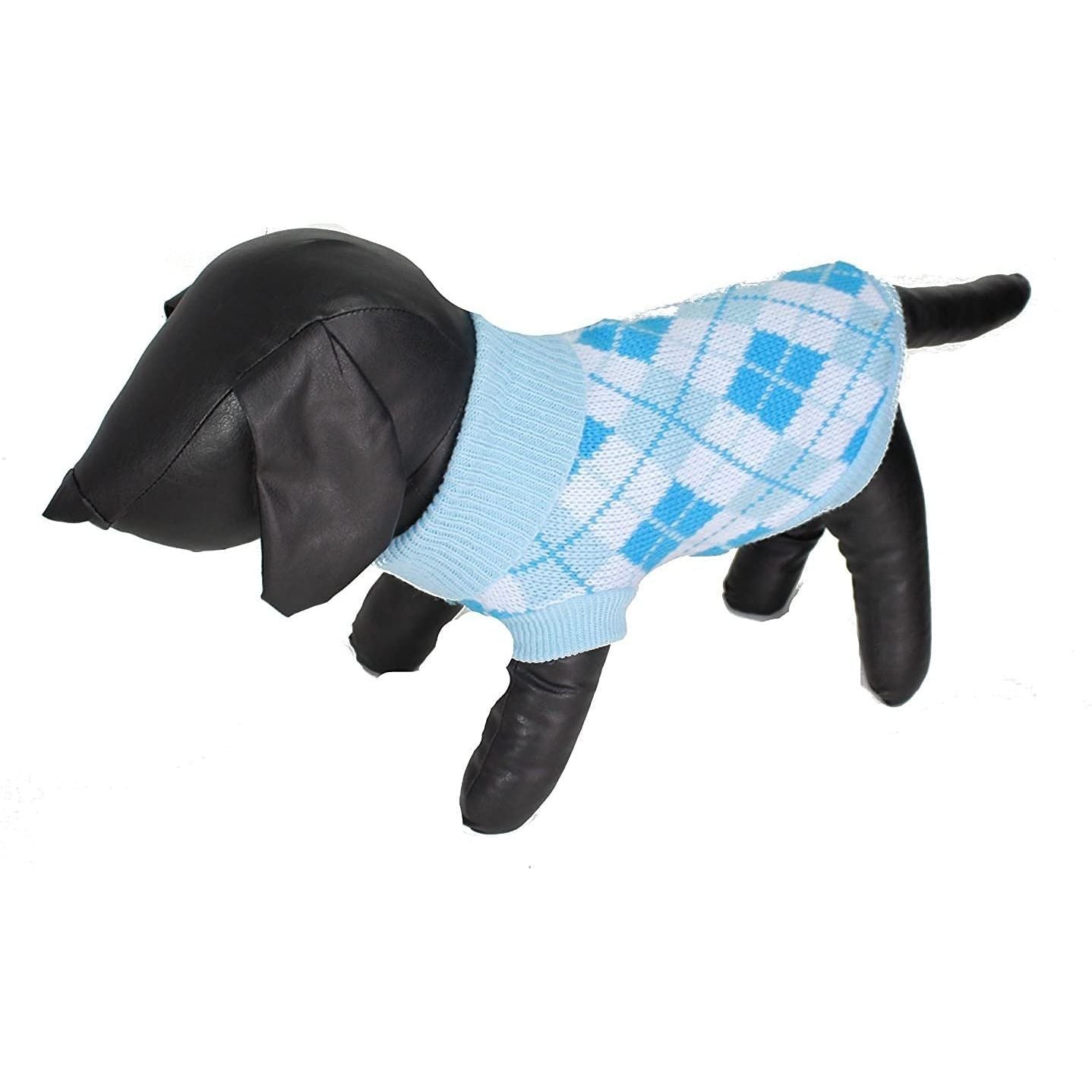 Cute SMALL DOG ONLY Puppy Cat Birthday Christmas Outfit Fleece Winter Girl Boy Jumper Coat Clothes Hoodies Costume Pullover Knitted Knit Sweater Sweatshirt White Pink Blue Plaid Tartan Argyle