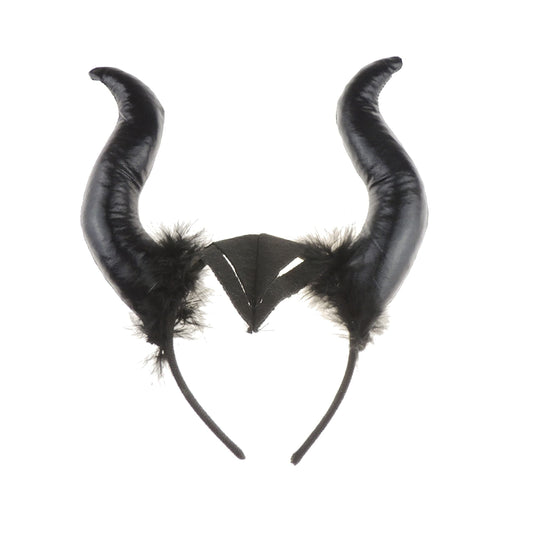 Glamour Girlz Womens Unisex Mens Fancy Dress Party Role Play Cosplay Costume Gothic Halloween Accessory Deely Deeley Bopper Headband Hairband Hair Alice Band Devil Horns Black Satan