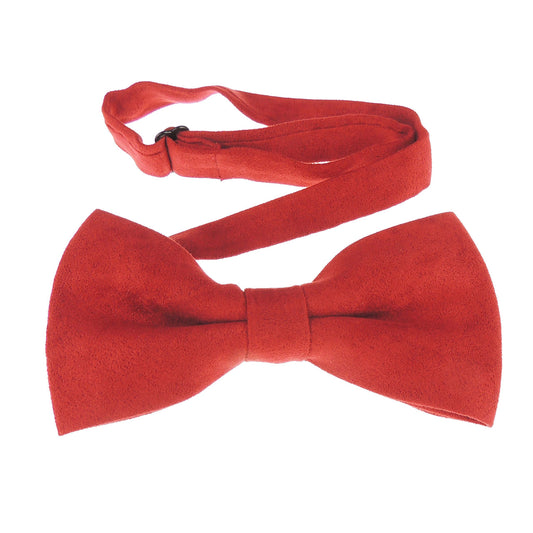 Glamour Girlz Suede Look Mens Adjustable Pre Tied Formal Groom Groomsmen Wedding Evening Best Party Prom Gala Prom Dinner Jacket DJ Dickie Tuxedo Butterfly Solid Plain Bow Tie Bowtie