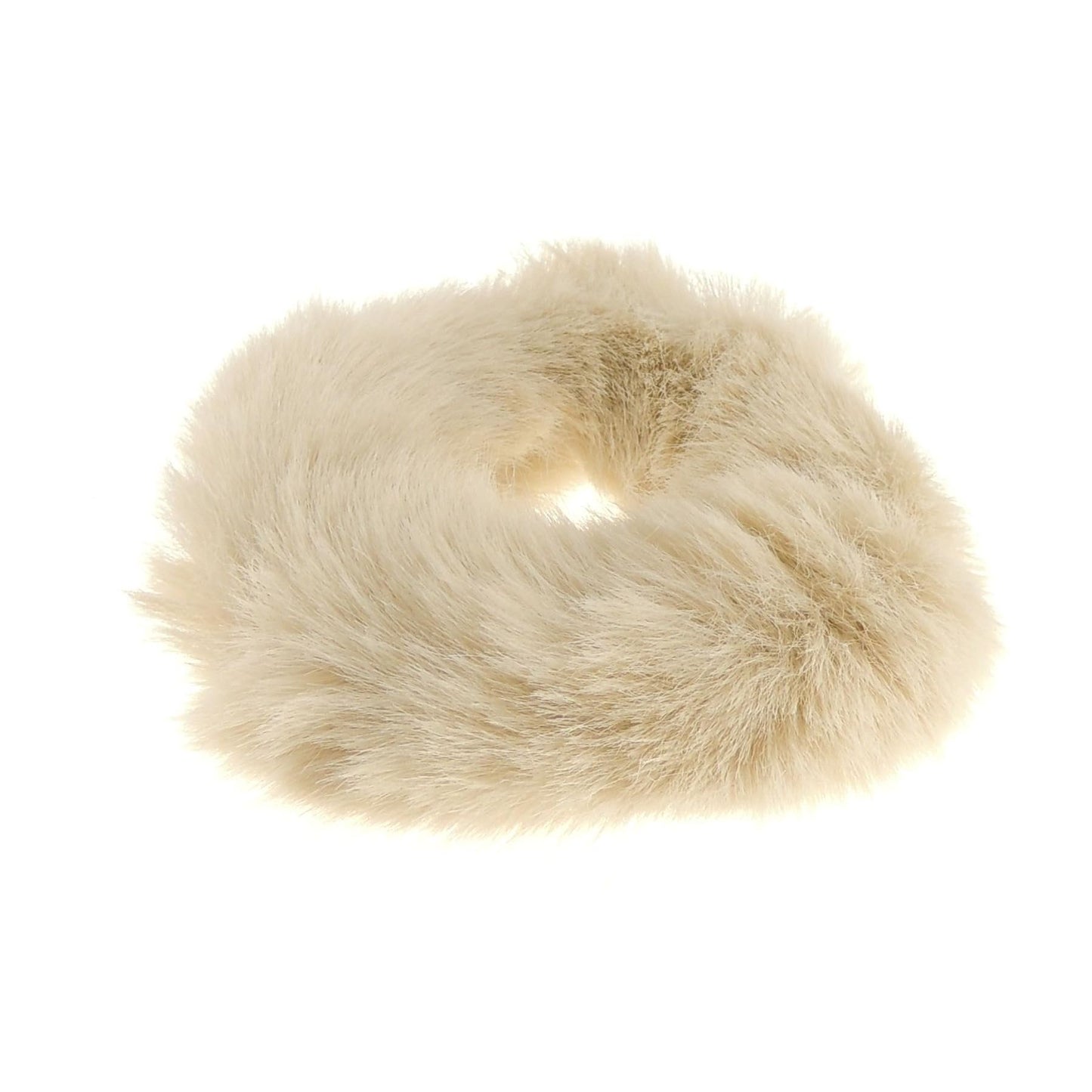 Cute Womens Girls Soft Plush Faux Fur Fabric Winter Sleep Christmas Birthday Wedding Bridesmaid Party Ponio Tie Elastic Accessories Bobbles Ponytail Holder Band Hair Scrunchie