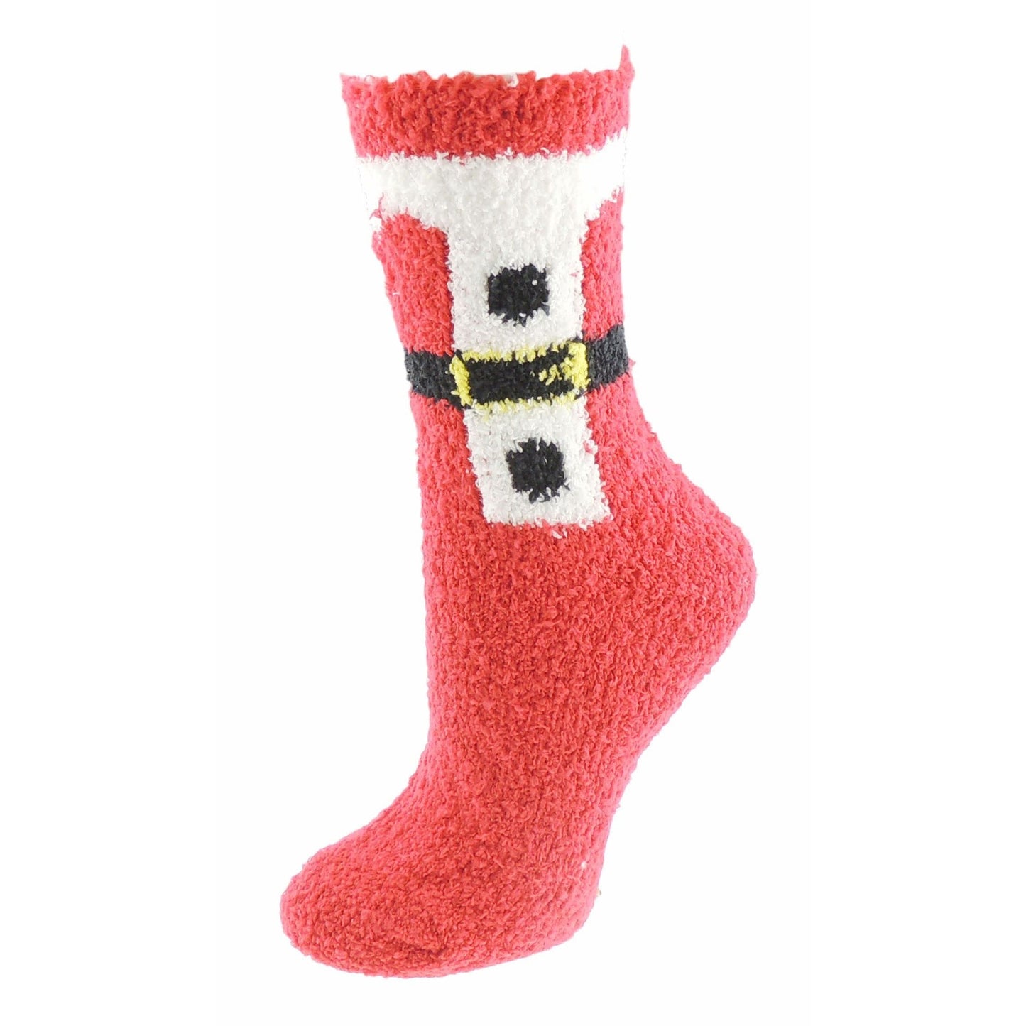 Glamour Girlz Festive Ladies Soft & Cosy Christmas Feather Bed Slipper Socks UK4-7 (Ho Ho Ho)