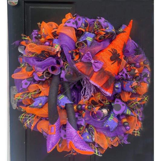 Halloween Wreath, Halloween Door Wreath, Halloween Front Door Wreath, Halloween, Halloween Decor, Halloween Door Wreaths, Halloween Wreaths