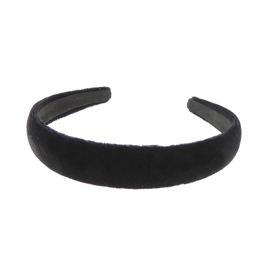 Ladies Girls Work School Uniform Birthday Party Wedding Dance Recital Party Bridesmaid Flower Girl Special Occasion Hair Black Velvet Short Long Hair Headband Alice Band Hairband 5 Sizes (2cm)
