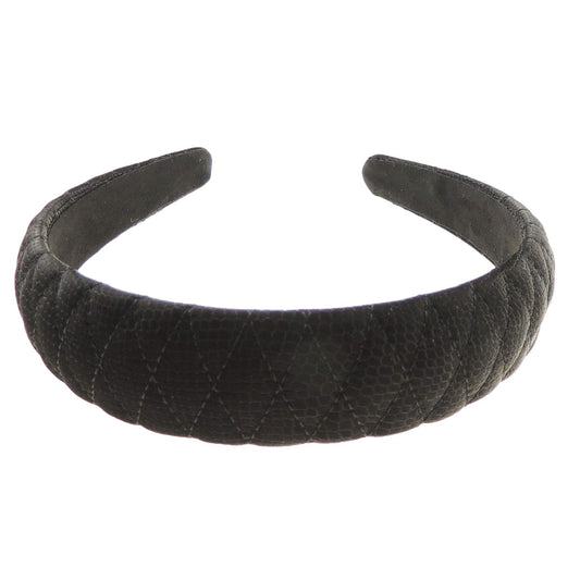 Girls Women Velvet Winter Evening Winter Suede Look Quilted Wedding Party Birthday Bridal Christmas Birthday Bridesmaid Headband Alice Band Hair Accessories Hairband
