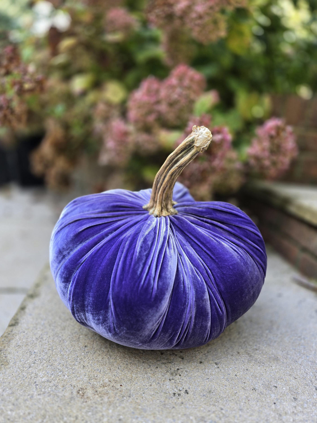 Large Lilac Lavender Silk Velvet Pumpkin Rustic Farmhouse Boho Wedding Easter Thanksgiving Gift Idea Home Modern Handmade Decor Decoration