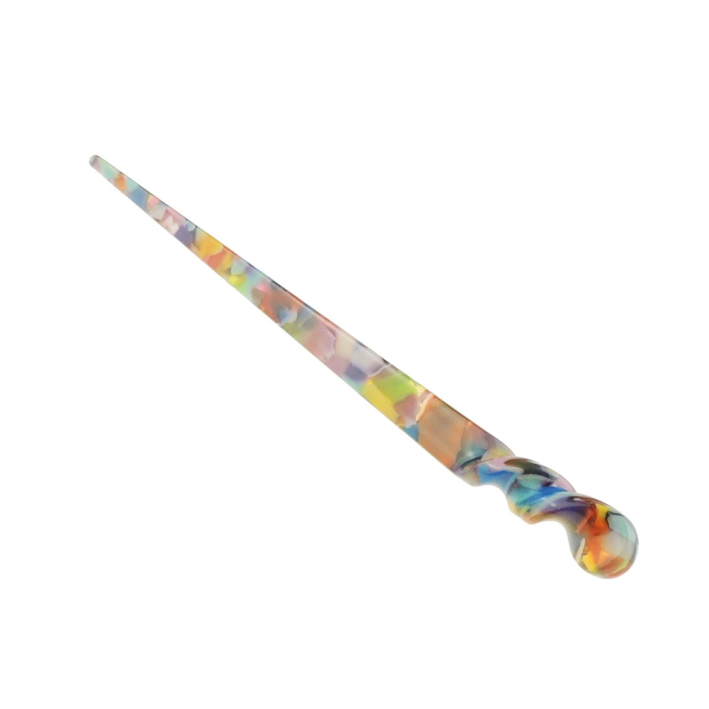 Womens Retro Boho Twist Bridal Wedding Party Bridesmaid Christmas Gift Banana Styling Hair Accessories Pins Bun Holder Chignon Brooch Hairpin Slide Jewelry Updo Chopsticks Stick Marbled