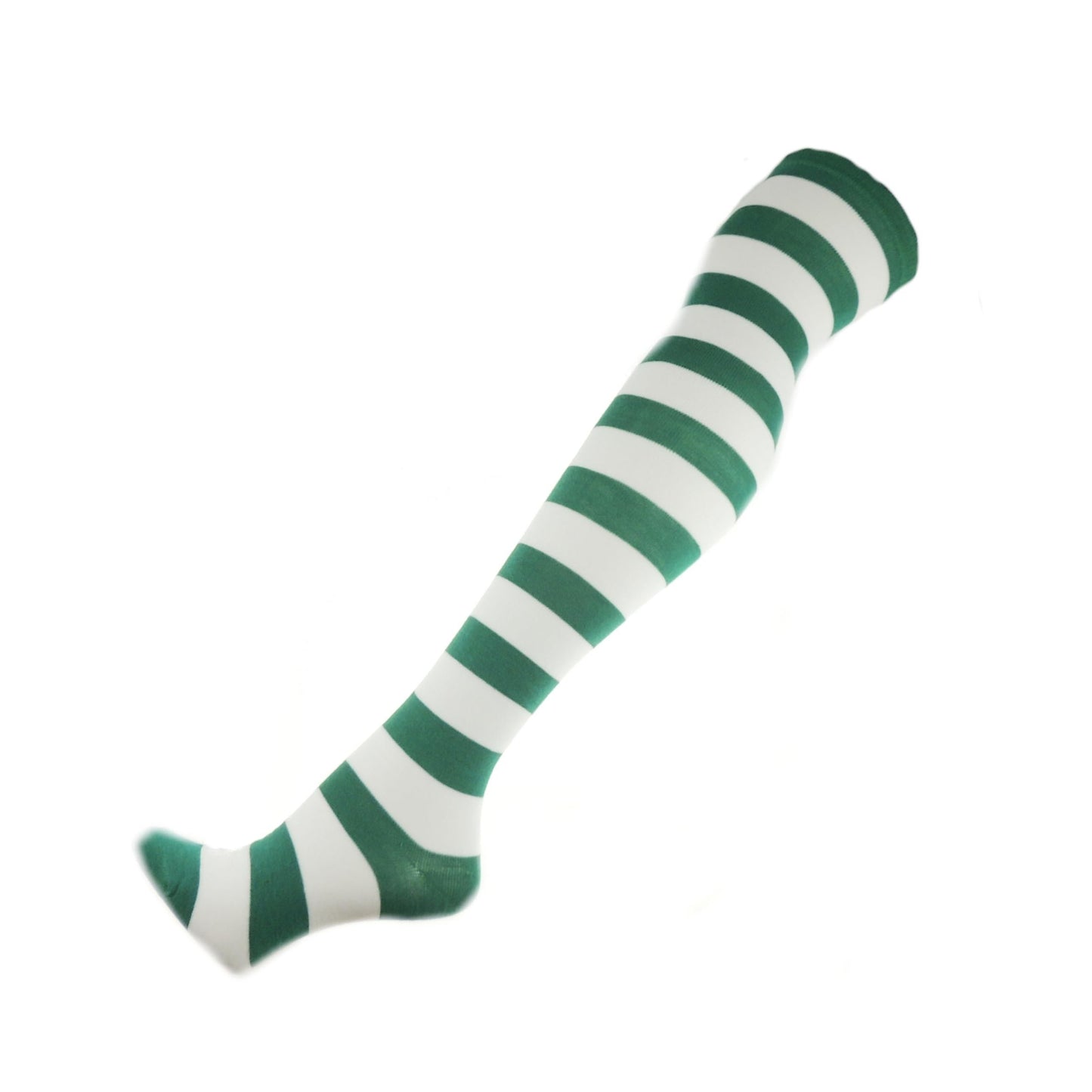 Womens Fancy Dress Party Dance School Costume Outfit Halloween Christmas Legwear Hosiery Steam Punk Over Knee Thigh Socks UK 4-7 (UK, Alpha, One Size, Regular, Regular, White Red Bobbles)