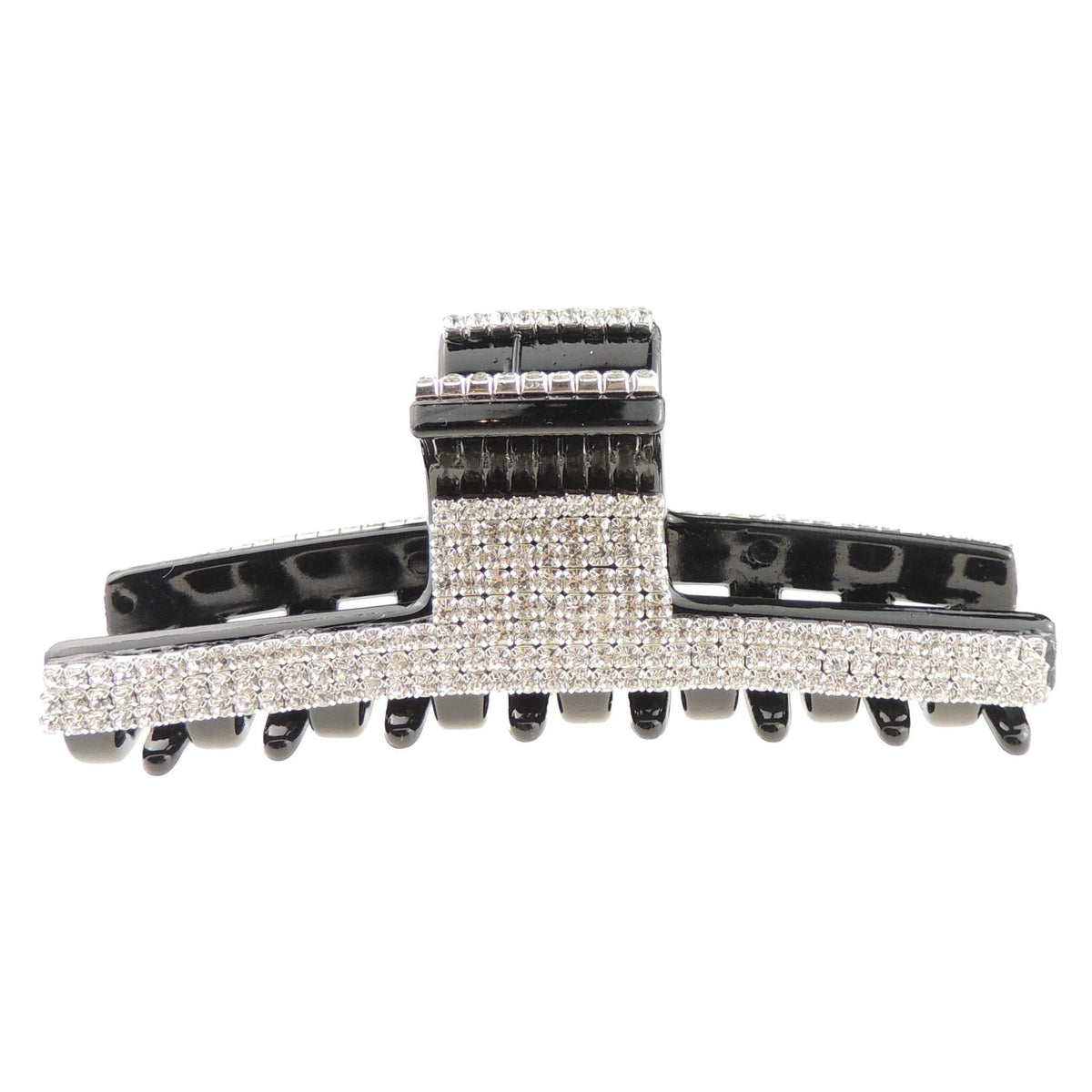 Extra Sparkly Women Girls Crystal Diamante Rhinestone Gems Wave Jaw Clip Octopus Clamp Grip Bridal Wedding Party Styling Fine Thin Hair Accessories Butterfly Claw Straight Line