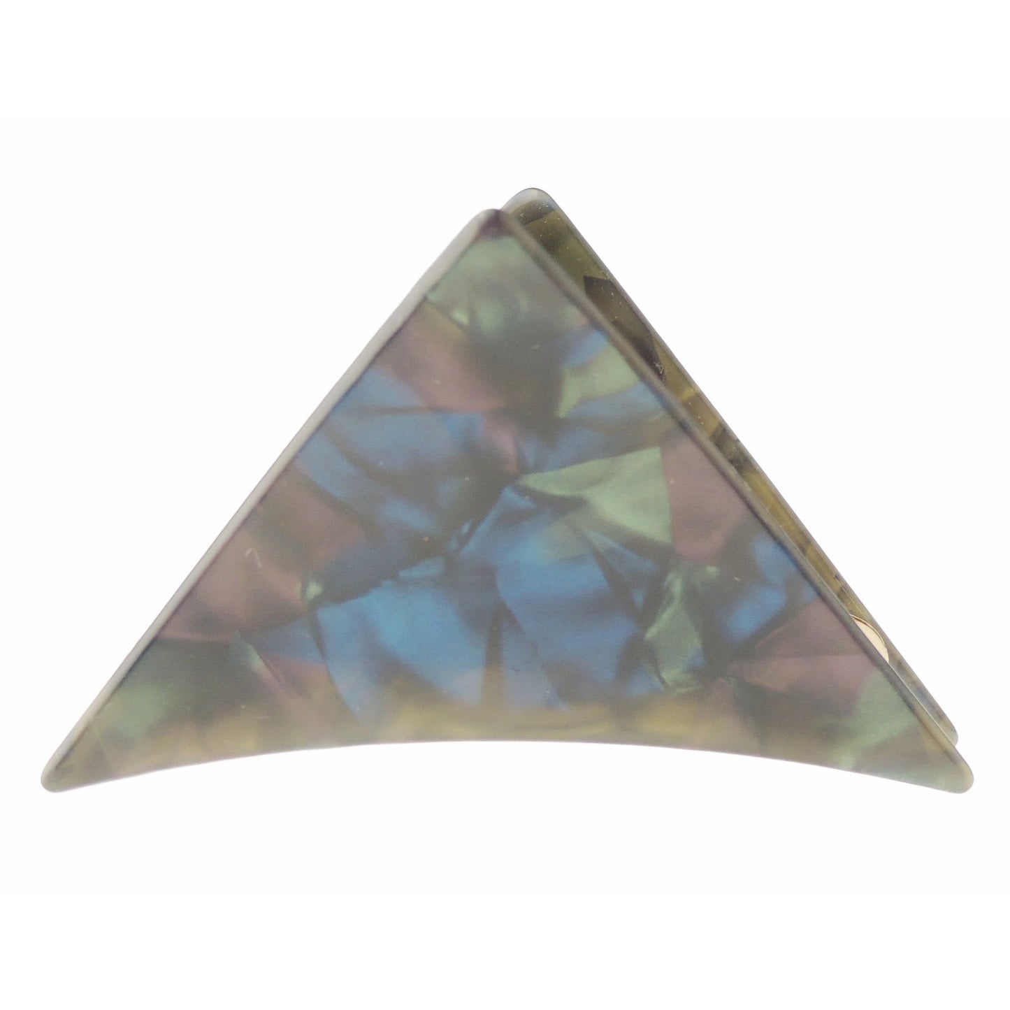 Womens Girls Small Marble Look Bridal Wedding Party Bridesmaid Birthday Headpiece Hair Accessories Bulldog Crab Octopus Jaw Styling Hair Claw Clamp Clip Geometric Triangle
