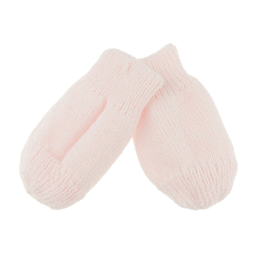Cute Baby Girls Boys Unisex Toddler Babies Kids Accessories Essentials School Warm Winter Knit Knitted Magic Stay On Mitts Outdoor Shower Christmas Gift Fluffy Mittens Gloves 0 3 6 Months (Pink)