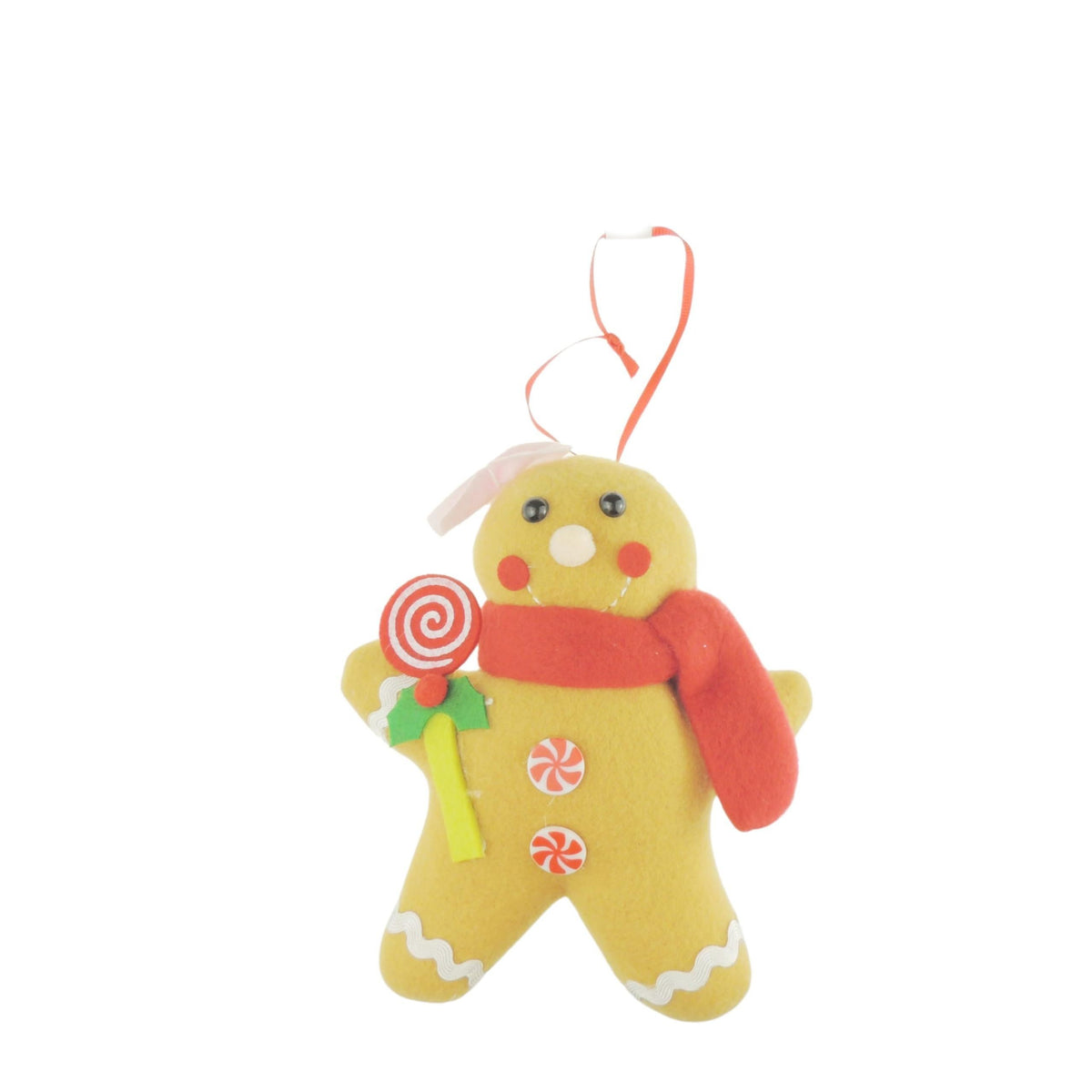 High End Quality Felt Christmas Hanging Tree Decoration Christmas Tree Decoration Hanging Ornament Bauble Traditional Holiday Decor Gift Xmas Trendy Candy Cane Mrs Mr Gingerbread