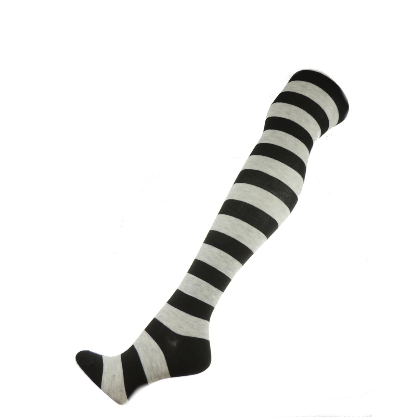 Womens Fancy Dress Party Dance School Costume Outfit Halloween Christmas Legwear Hosiery Steam Punk Over Knee Thigh Socks UK 4-7 (UK, Alpha, One Size, Regular, Regular, White Red Bobbles)