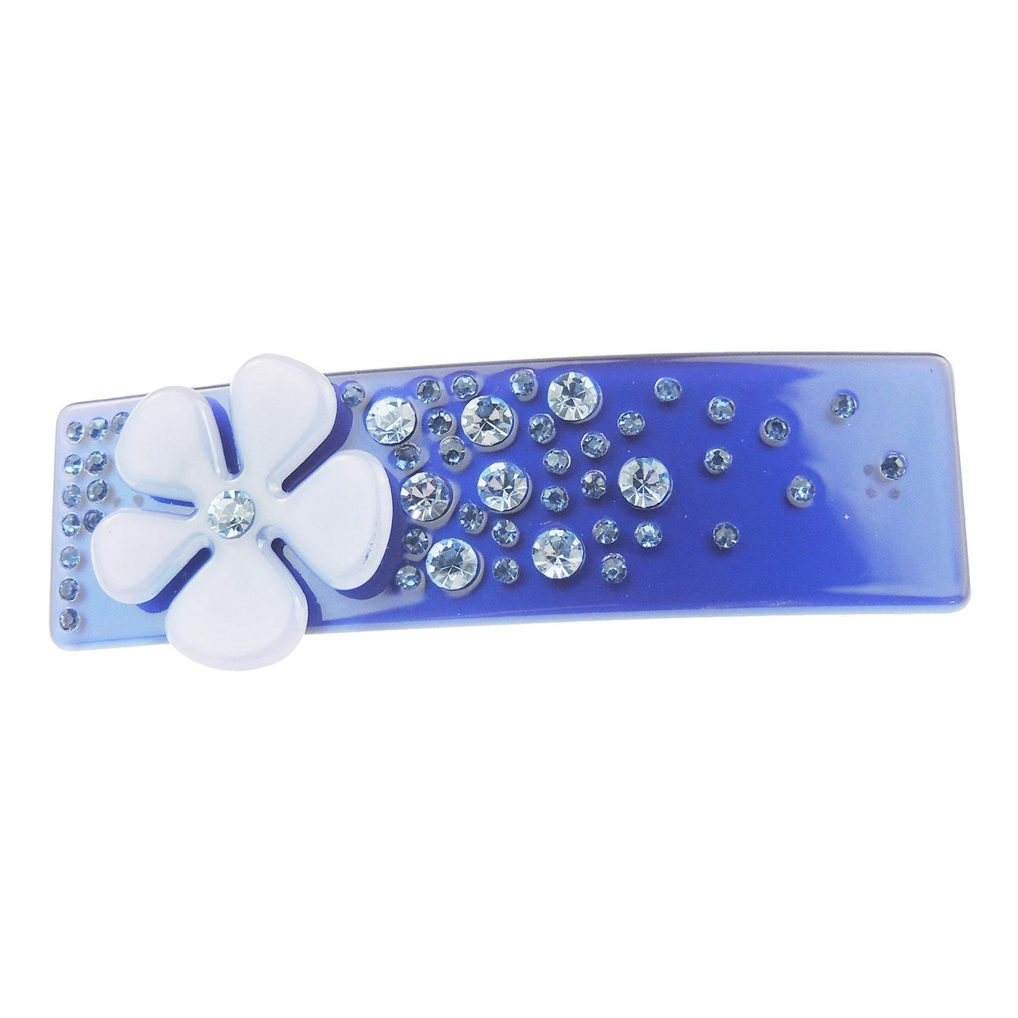 Pretty Candy Colour Acrylic Daisy & Crystal Hair Barrette Clip