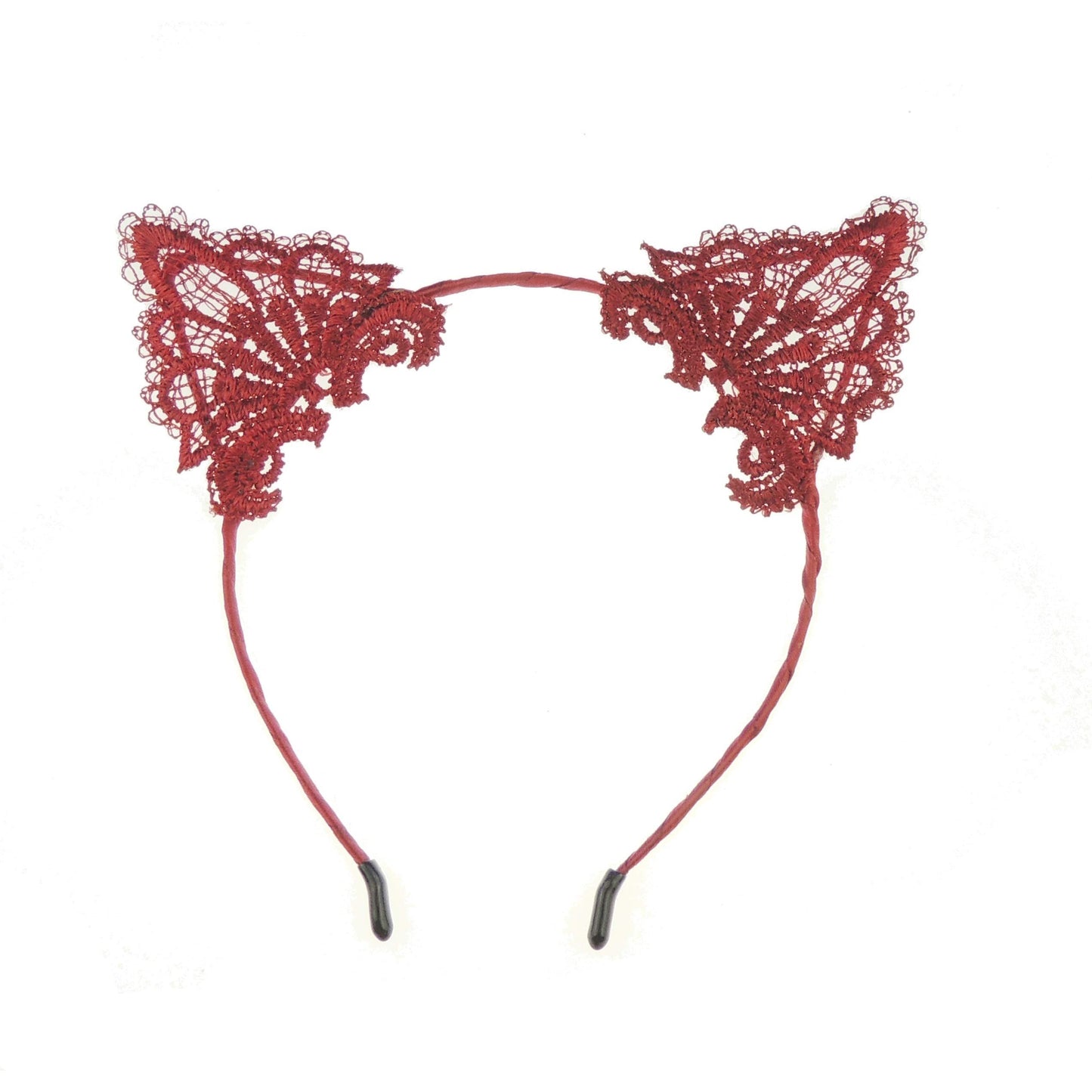 Glamour Girlz Womens Fancy Dress Up Party Role Play Cosplay Costume Christmas Hen Do Halloween Deeley Bopper Headband Hairband Hair Alice Band Fabric Lace Cat Kitten Ears Royal Blue