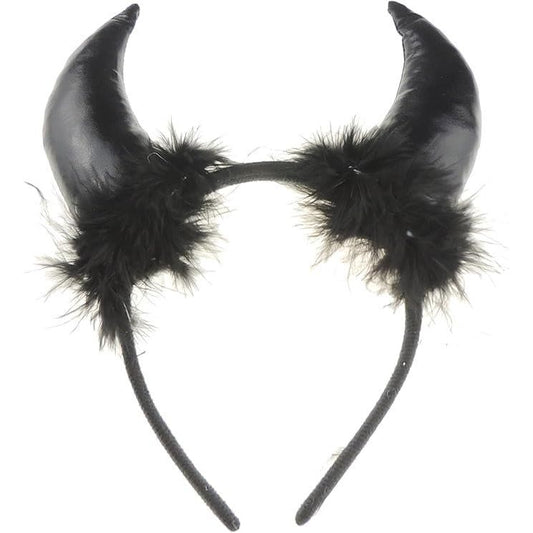 Glamour Girlz Womens Girls Mens Fancy Dress Up Party Role Play Costume Hen Do Halloween Deely Deeley Bopper Animal Headband Hairband Hair Alice Band Goth Steampunk Satan Fluffy Devil Horns