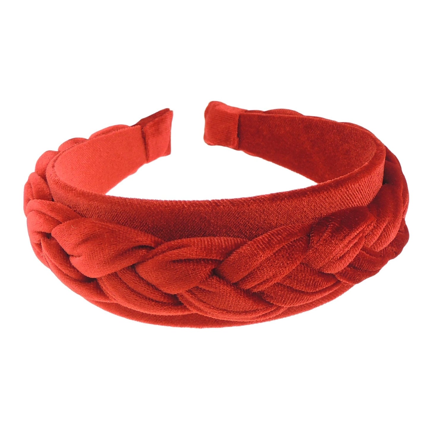 Womens Luxury Occasion Wedding Bridal Party Birthday Christmas Evening Luxury Wide Thick Plaited Braided Twist Turban Padded Velvet Velour Hair Hairband Accessories Headband Alice Band